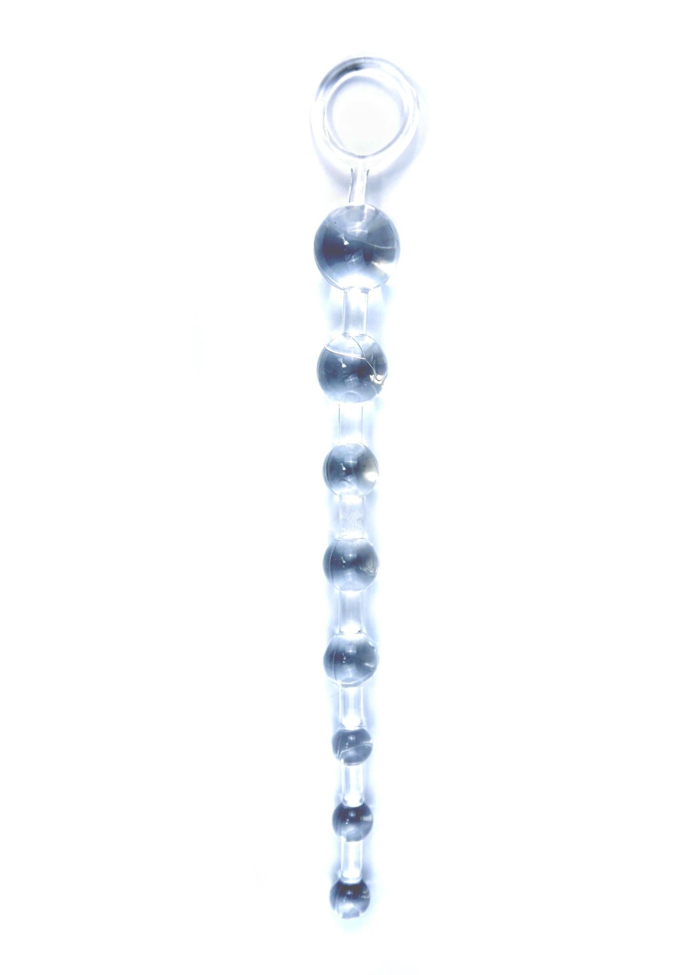 Perle anale EasyLove cu gel transparent 10 bile 29 cm