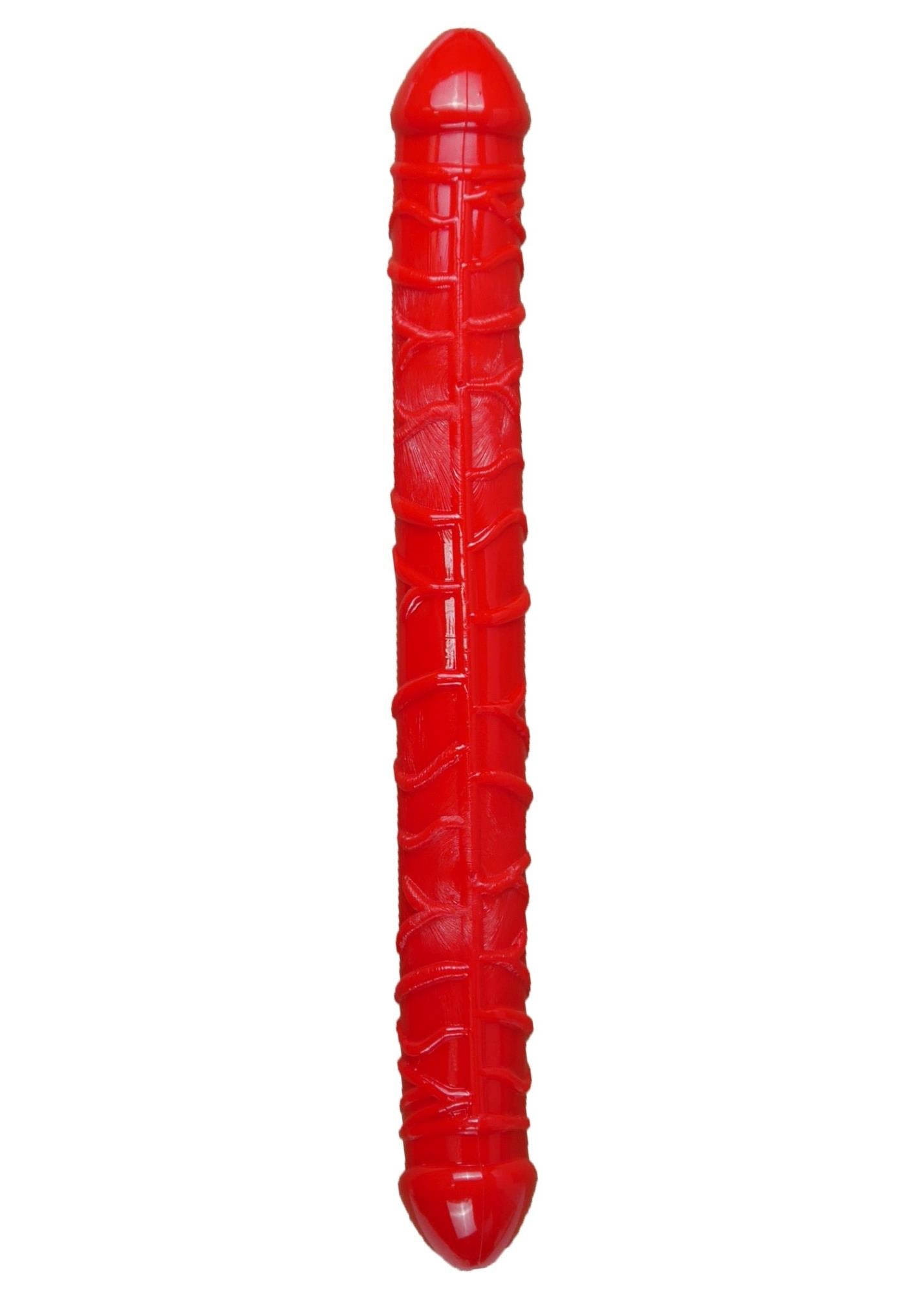 Dildo dublu flexibil EasyLove Roșu 33,5 cm