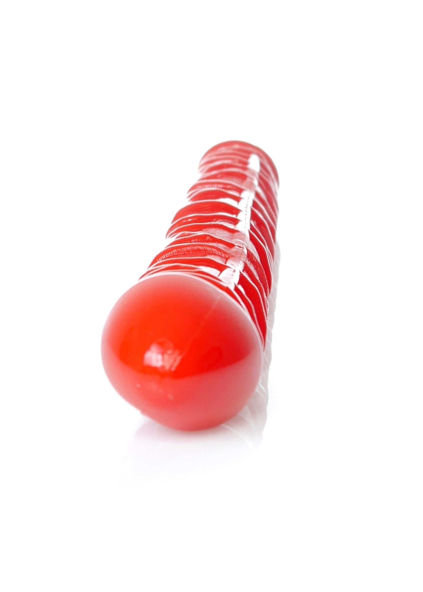 Dildo dublu flexibil EasyLove Roșu 33,5 cm
