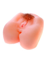 Masturbator vibrant EasyLove pentru vagin și anus, 16 cm