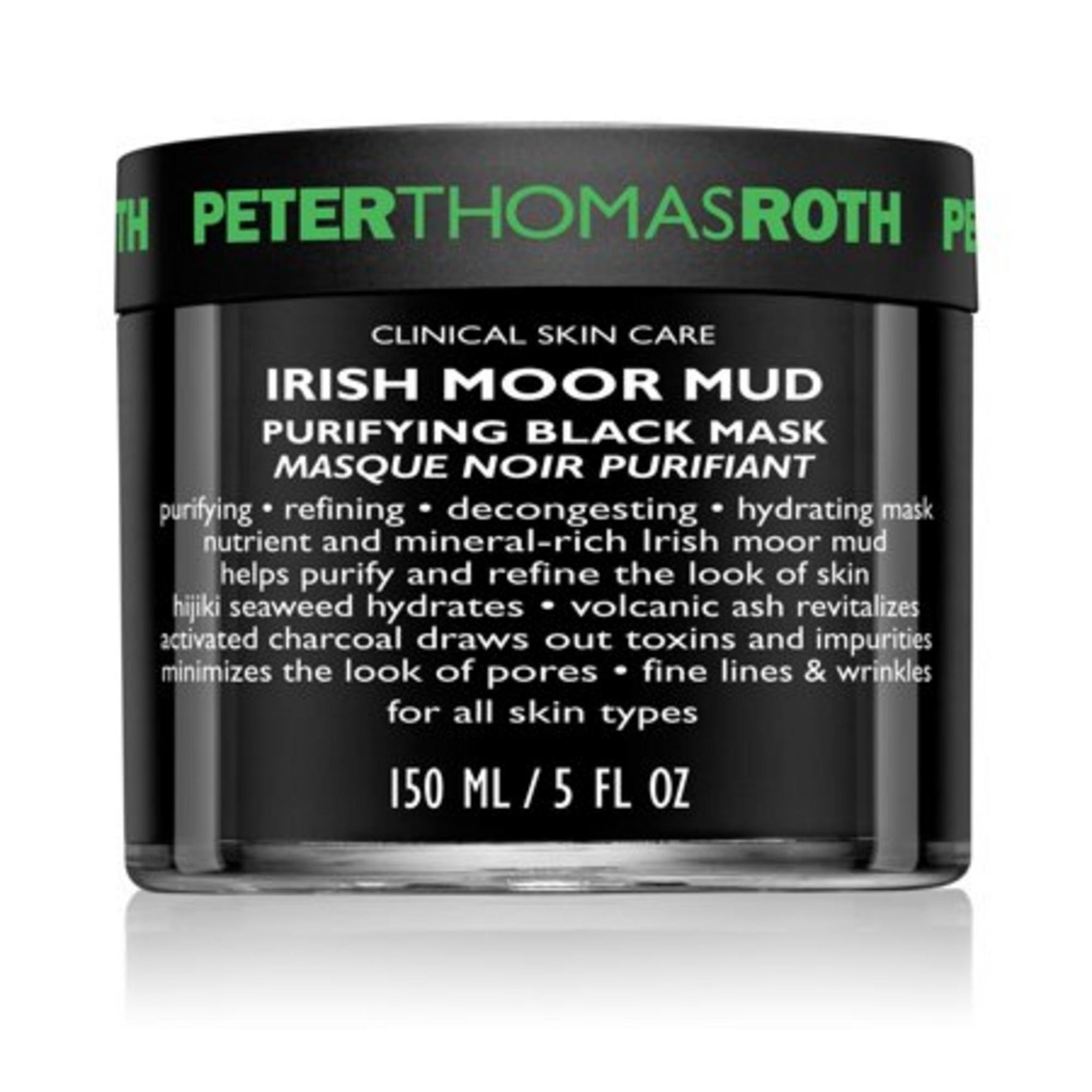 Peter Thomas Roth, Irish Moor Mud Purifying Black Mask, Purificare și decongestionare, Mască de noroi, Pentru față, 150 ml
