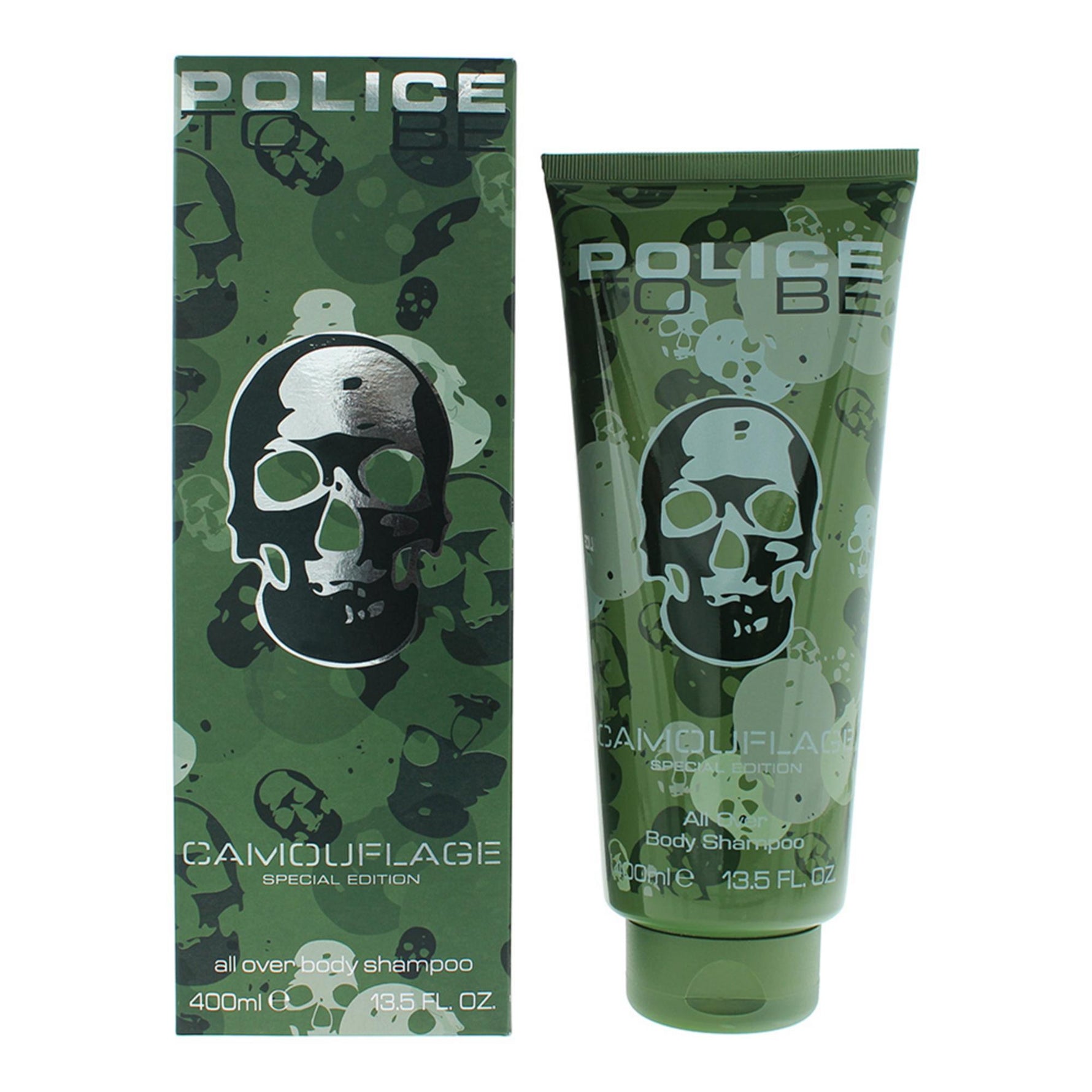 Police, To Be Camouflage, Gel de duș, Pentru păr și corp, 400 ml