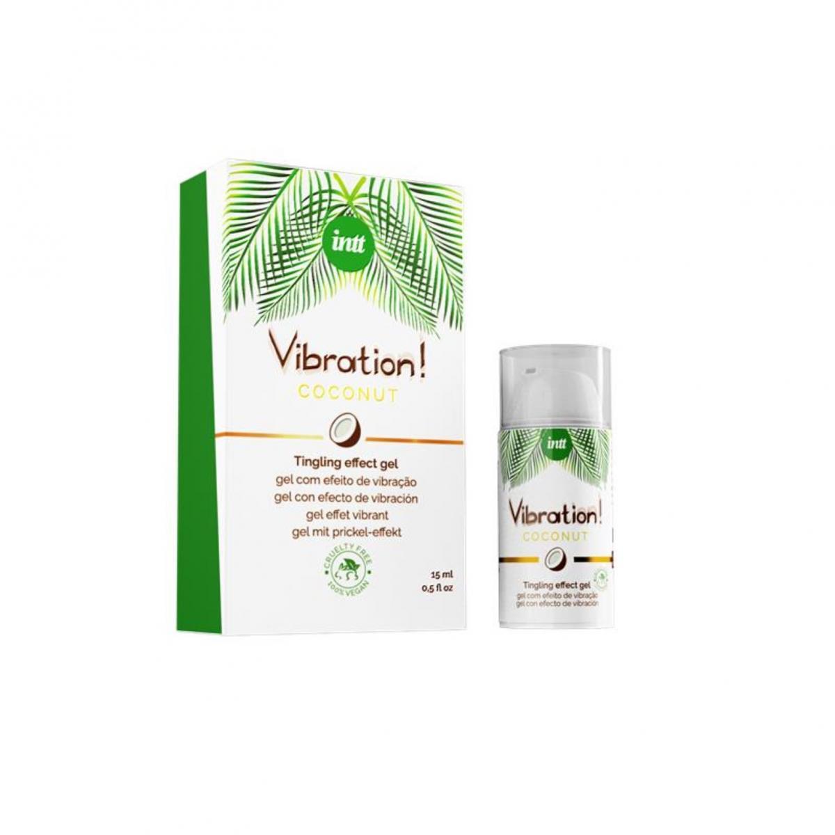 Gel vibrant vegan cu nucă de cocos Intt 15ml