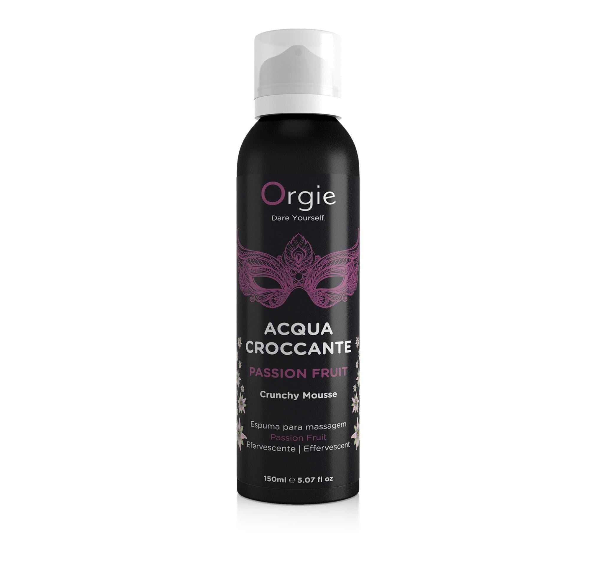 Orgie Acqua Croccante mousse de masaj crocante cu fructe ale pasiunii 150 ml