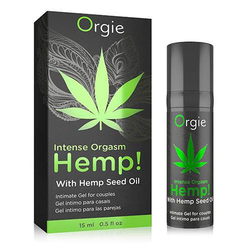 Gel stimulant cu cânepă Orgie, vibrant, încălzitor, 15 ml