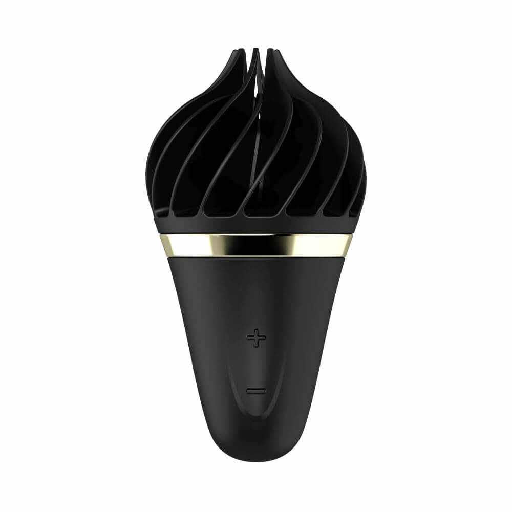 Stimulator clitoridian rotativ Satisfyer Sweet Treat roz maro 10 cm