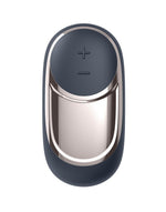 Vibrator Satisfyer Dark Desire Mini, Albastru Deschis, Silicon, USB, 9 cm