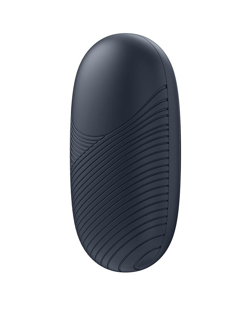 Vibrator Satisfyer Dark Desire Mini, Albastru Deschis, Silicon, USB, 9 cm