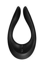 Vibrator Satisfyer Endless Joy pentru cupluri, silicon negru, USB, 13 cm