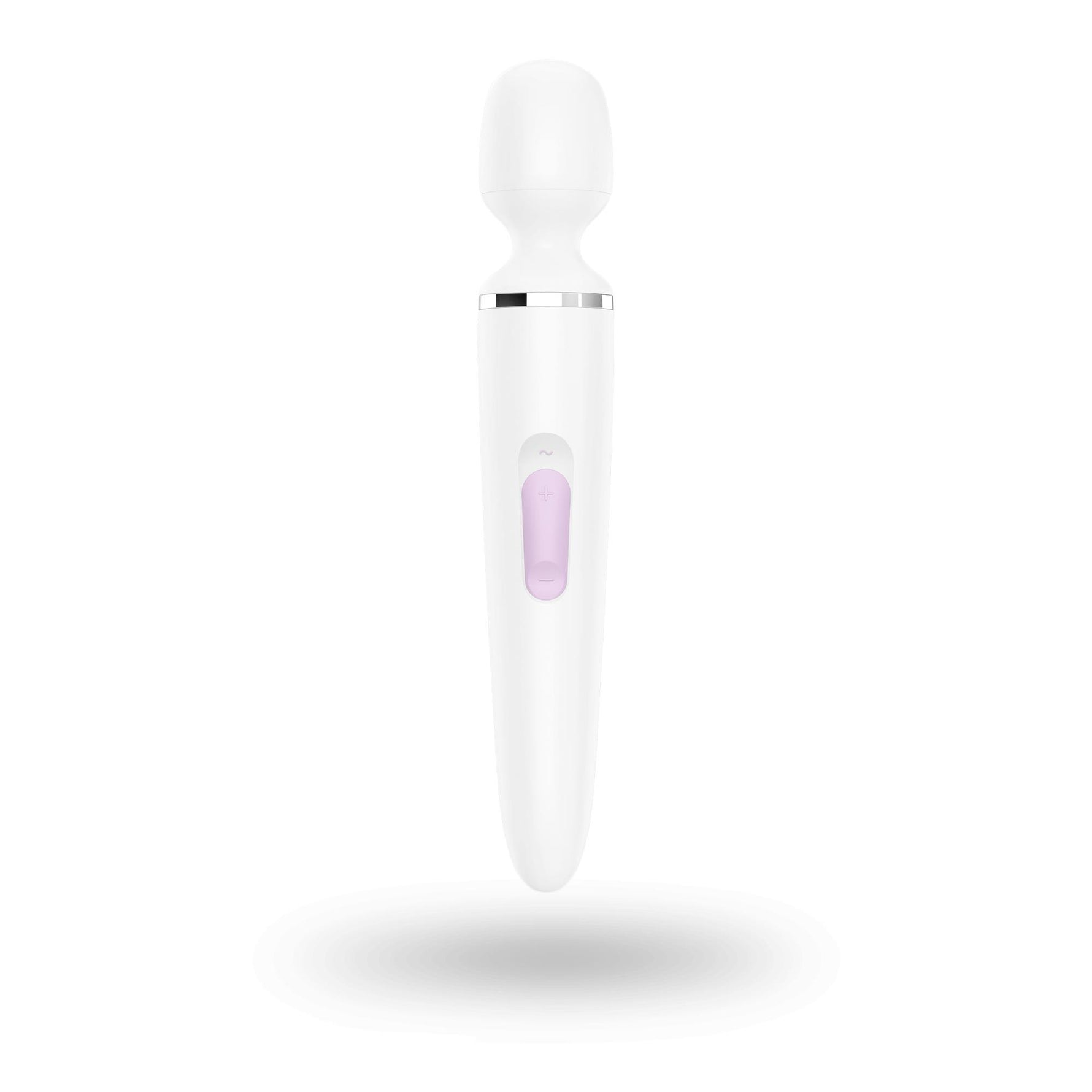Vibrator Satisfyer Wand-er pentru femei (alb/crom)