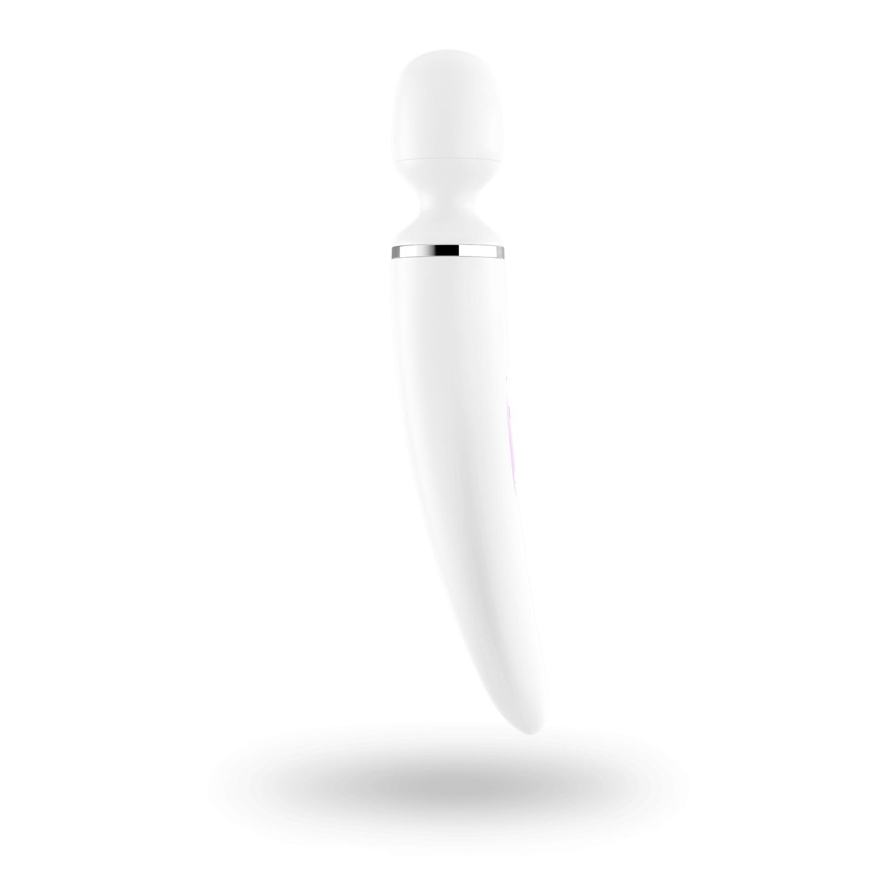 Vibrator Satisfyer Wand-er pentru femei (alb/crom)