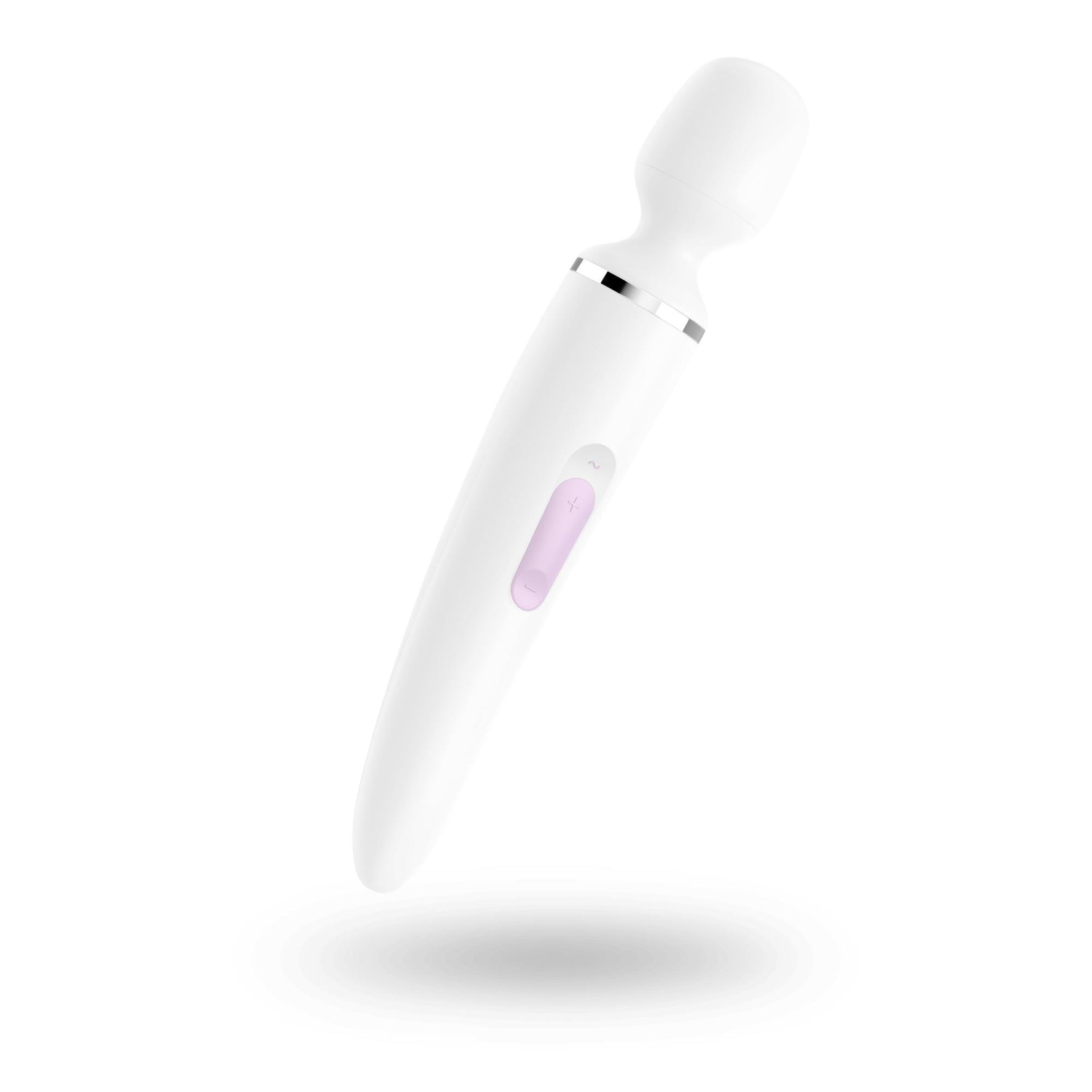 Vibrator Satisfyer Wand-er pentru femei (alb/crom)