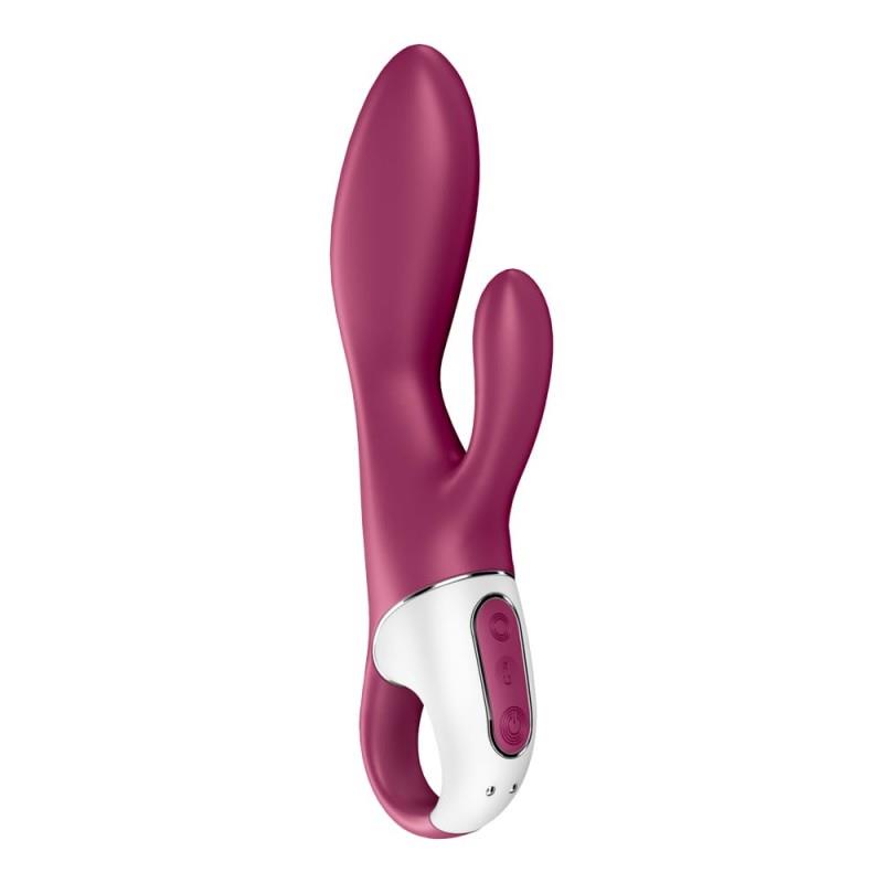Vibrator Satisfyer Heated Affair din silicon cu încălzire și aplicație