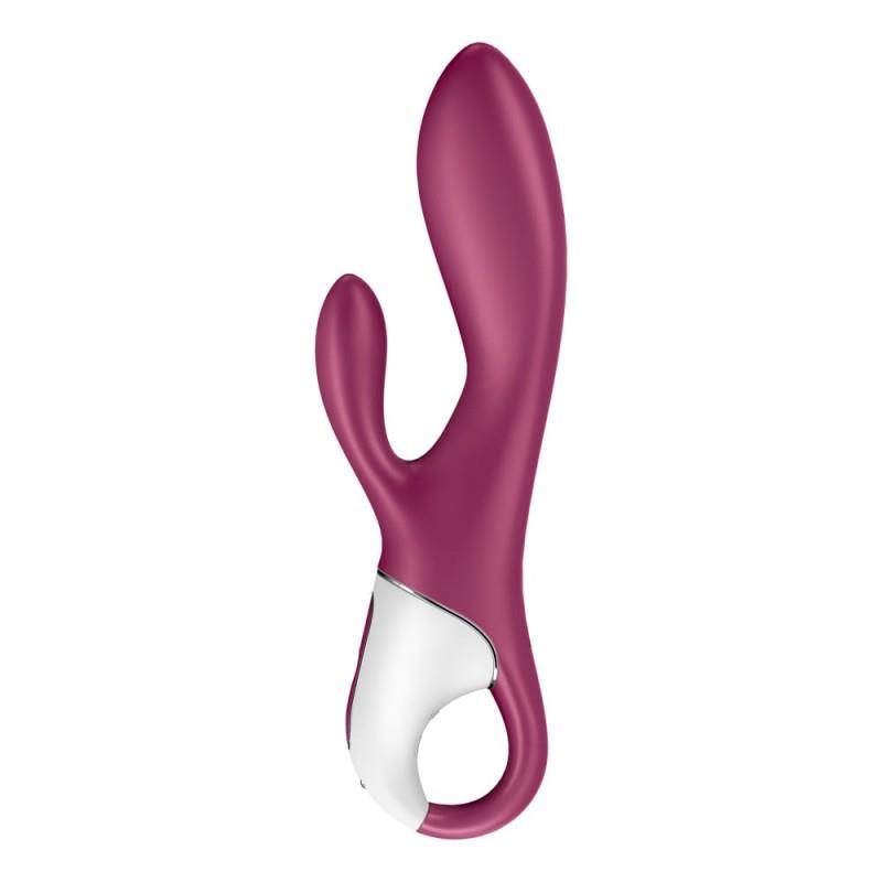 Vibrator Satisfyer Heated Affair din silicon cu încălzire și aplicație