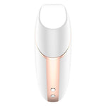 Stimulator clitoridian Satisfyer Love Triangle, alb, cu aplicație