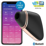 Vibrator Satisfyer Love Triangle controlat prin aplicație, negru