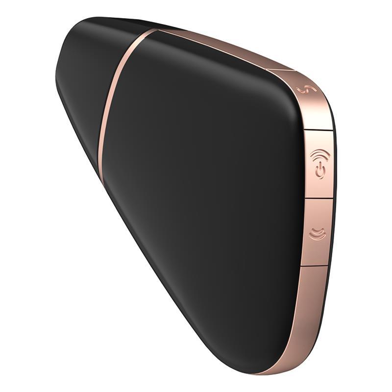 Vibrator Satisfyer Love Triangle controlat prin aplicație, negru