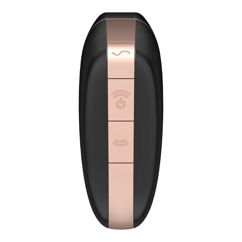 Vibrator Satisfyer Love Triangle controlat prin aplicație, negru