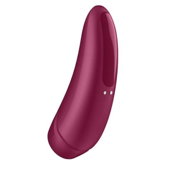 Stimulator clitoridian Satisfyer Curvy 1+ Airwave, roz/roșu
