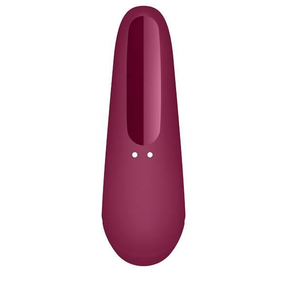 Stimulator clitoridian Satisfyer Curvy 1+ Airwave, roz/roșu