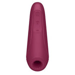 Stimulator clitoridian Satisfyer Curvy 1+ Airwave, roz/roșu