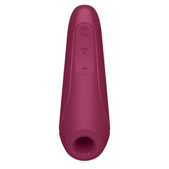Stimulator clitoridian Satisfyer Curvy 1+ Airwave, roz/roșu