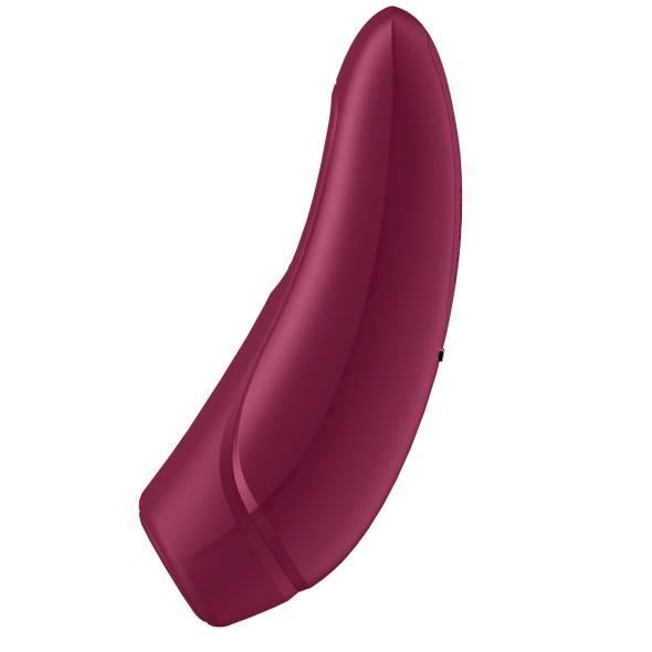 Stimulator clitoridian Satisfyer Curvy 1+ Airwave, roz/roșu