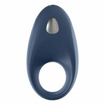 Inel vibrant Satisfyer Mighty One Blue cu aplicație
