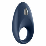Inel vibrant Satisfyer Mighty One Blue cu aplicație