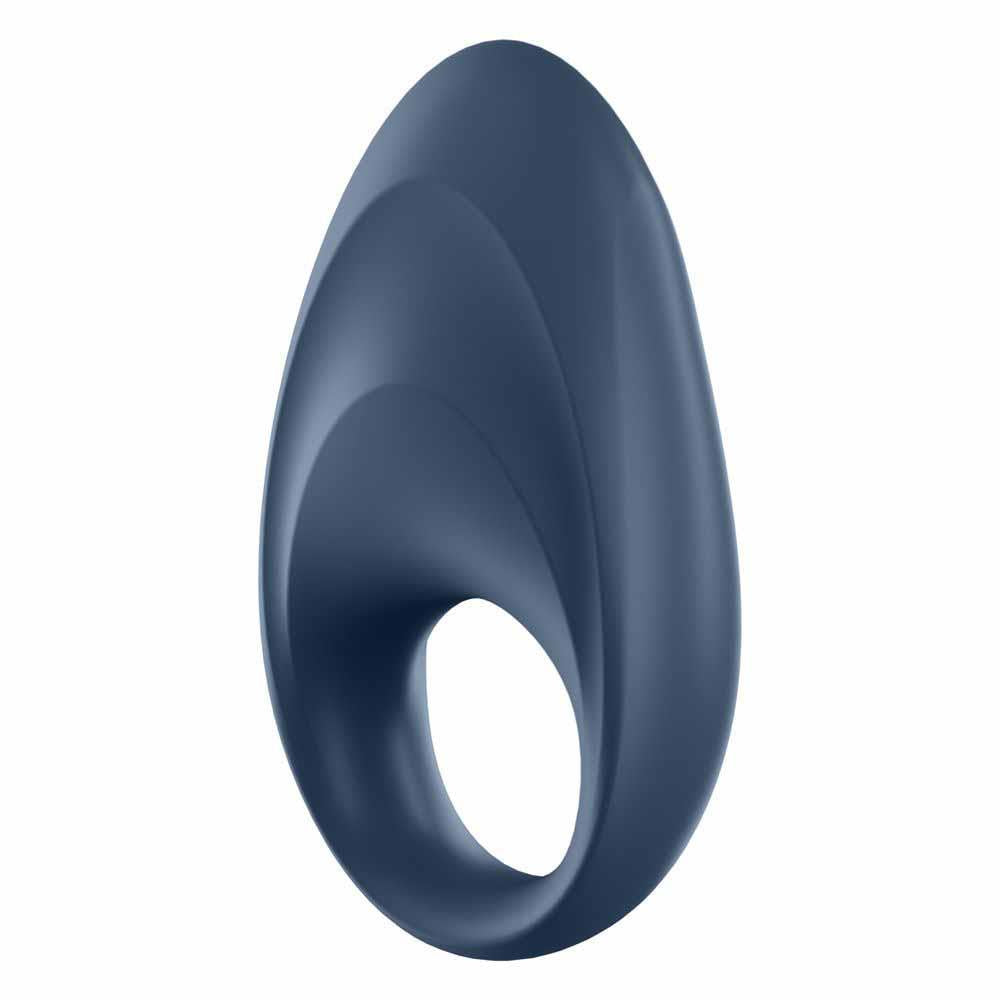 Inel vibrant Satisfyer Mighty One Blue cu aplicație