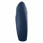 Inel vibrant Satisfyer Mighty One Blue cu aplicație