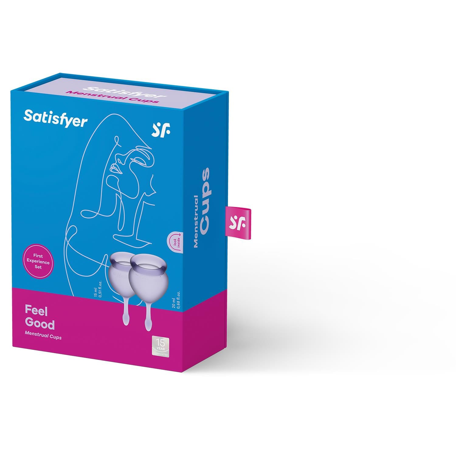 Set cupe menstruale Satisfyer Feel Good violet