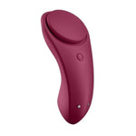 Stimulator clitoridian Satisfyer Sexy Secret pentru chiloți, roșu