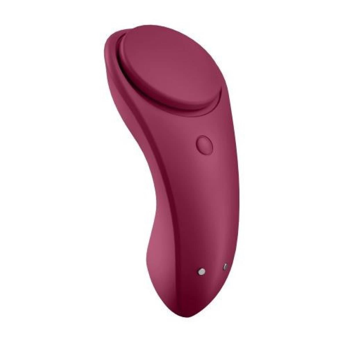 Stimulator clitoridian Satisfyer Sexy Secret pentru chiloți, roșu