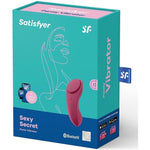 Stimulator clitoridian Satisfyer Sexy Secret pentru chiloți, roșu