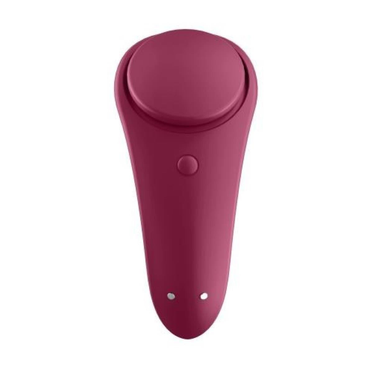 Stimulator clitoridian Satisfyer Sexy Secret pentru chiloți, roșu