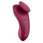 Stimulator clitoridian Satisfyer Sexy Secret pentru chiloți, roșu