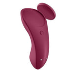 Stimulator clitoridian Satisfyer Sexy Secret pentru chiloți, roșu