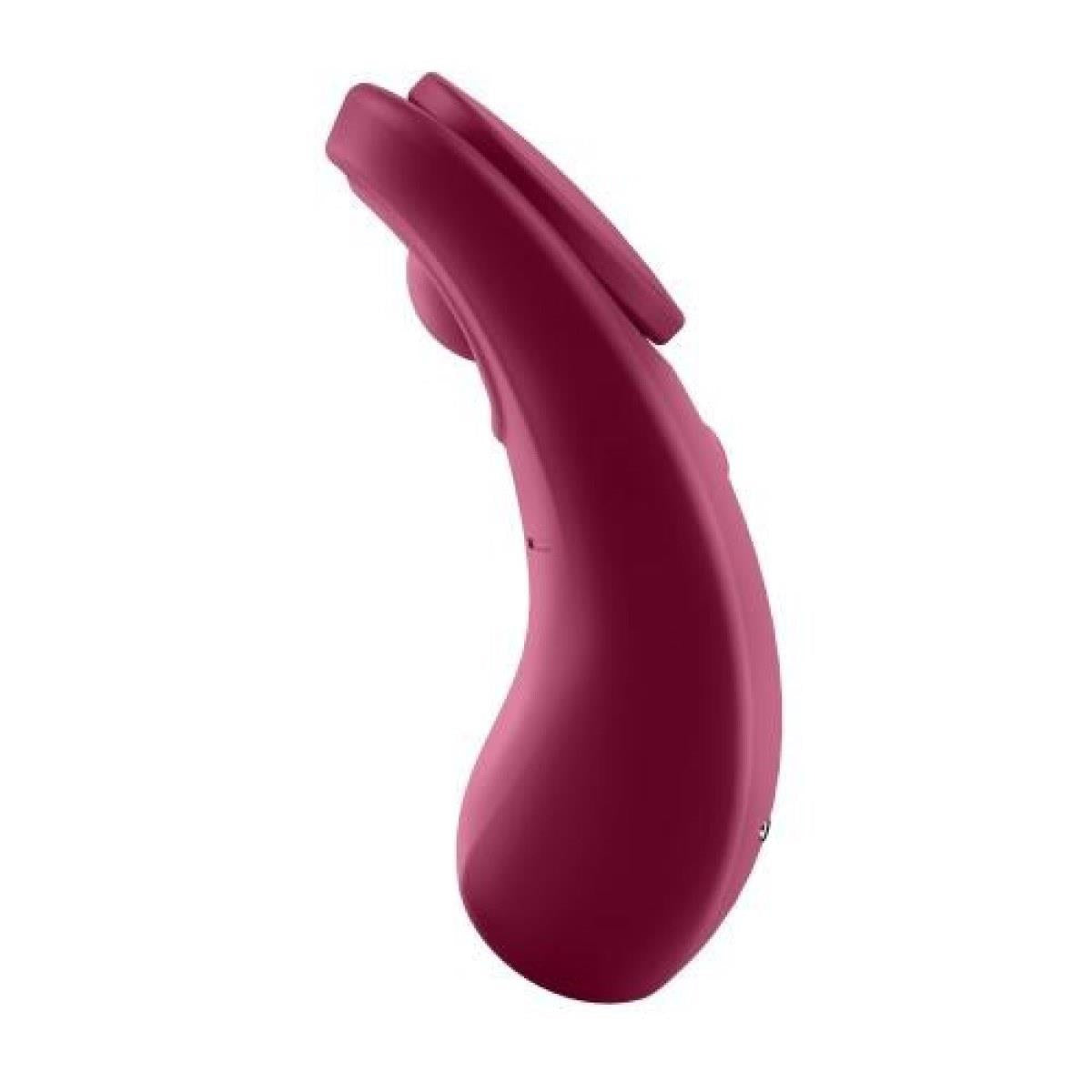Stimulator clitoridian Satisfyer Sexy Secret pentru chiloți, roșu