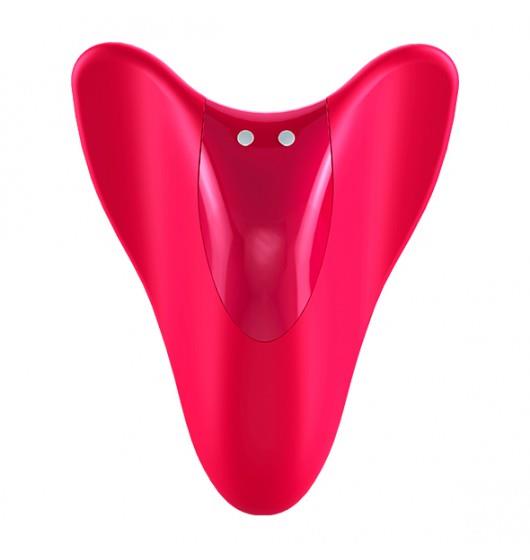 Stimulator de deget USB Satisfyer High Fly din silicon roșu