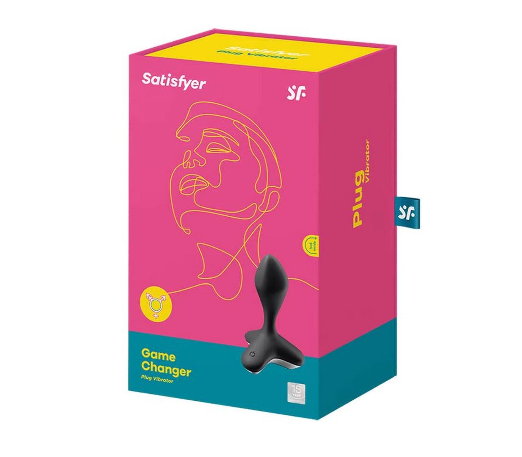 Vibrator anal Satisfyer Game Changer din silicon, negru, USB, 12 cm