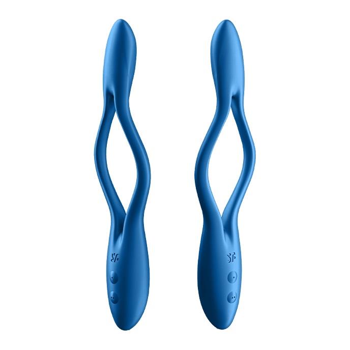 Vibrator flexibil Satisfyer Elastic Game, albastru închis, 22 cm