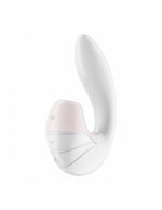 Vibrator Satisfyer Supernova reglabil din silicon alb, USB, 17 cm