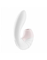 Vibrator Satisfyer Supernova reglabil din silicon alb, USB, 17 cm