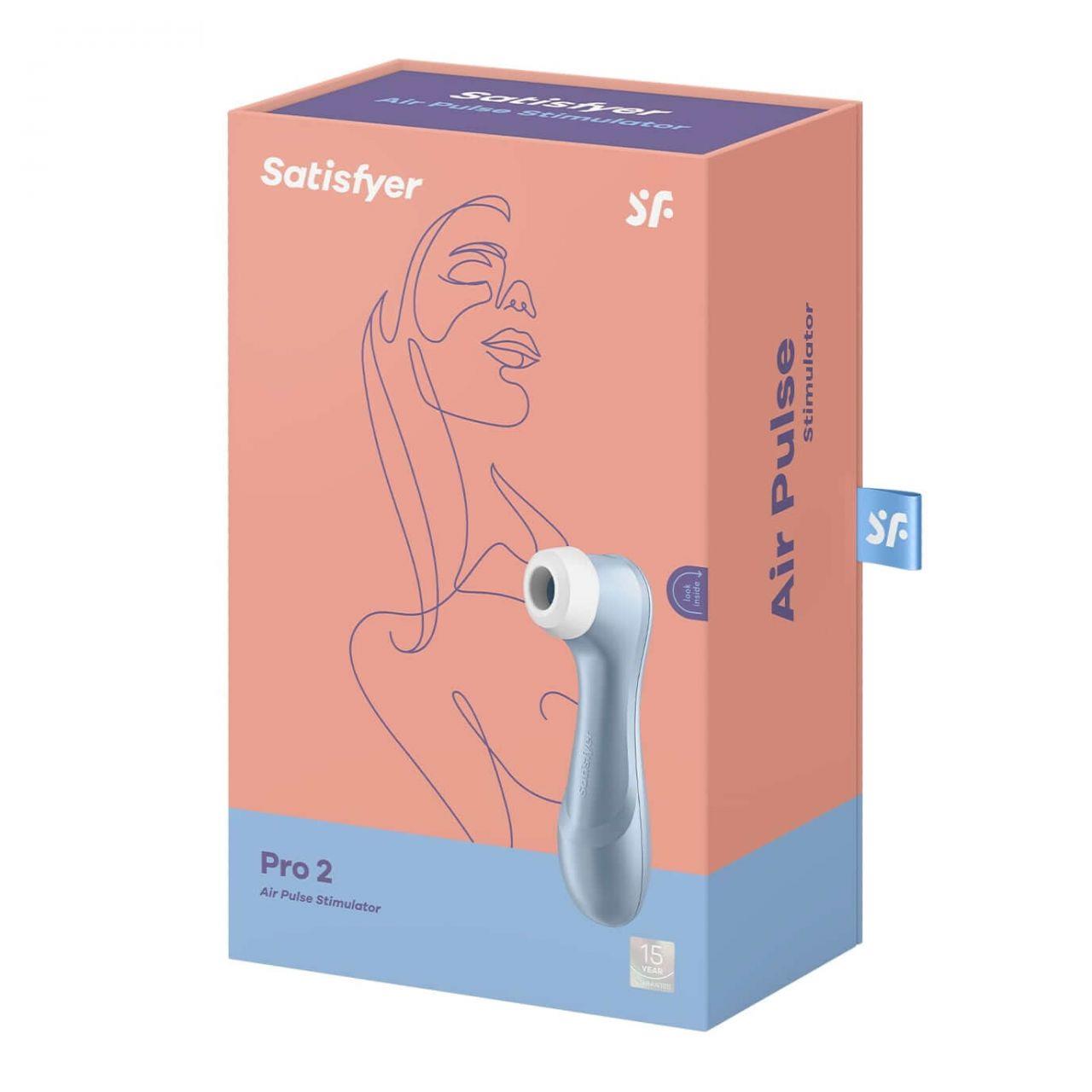 Stimulator clitoridian Satisfyer Pro 2 Air Wave, albastru