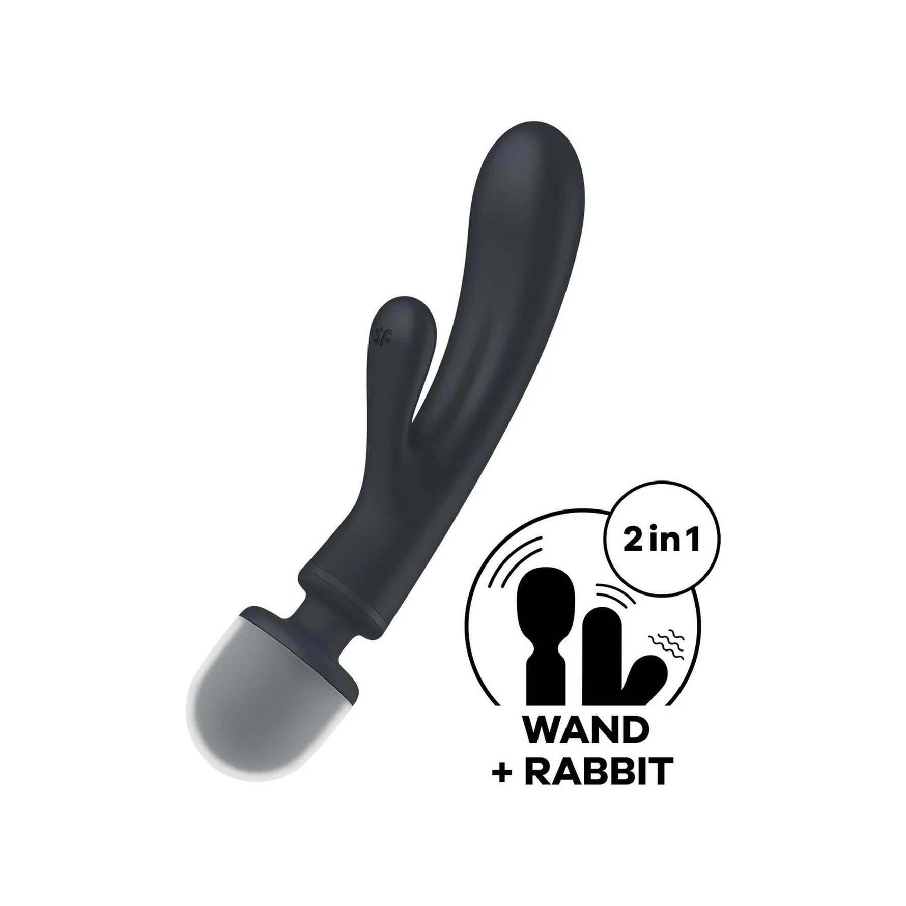 Vibrator Satisfyer Triple Lover pentru punctul G, gri