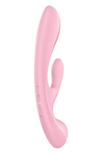 Vibrator Satisfyer Triple Oh Bunny roz cu 3 motoare USB
