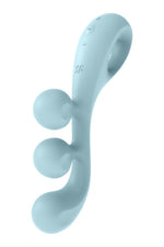 Stimulator USB Satisfyer Tri Ball 2 din silicon albastru deschis