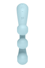 Stimulator USB Satisfyer Tri Ball 2 din silicon albastru deschis