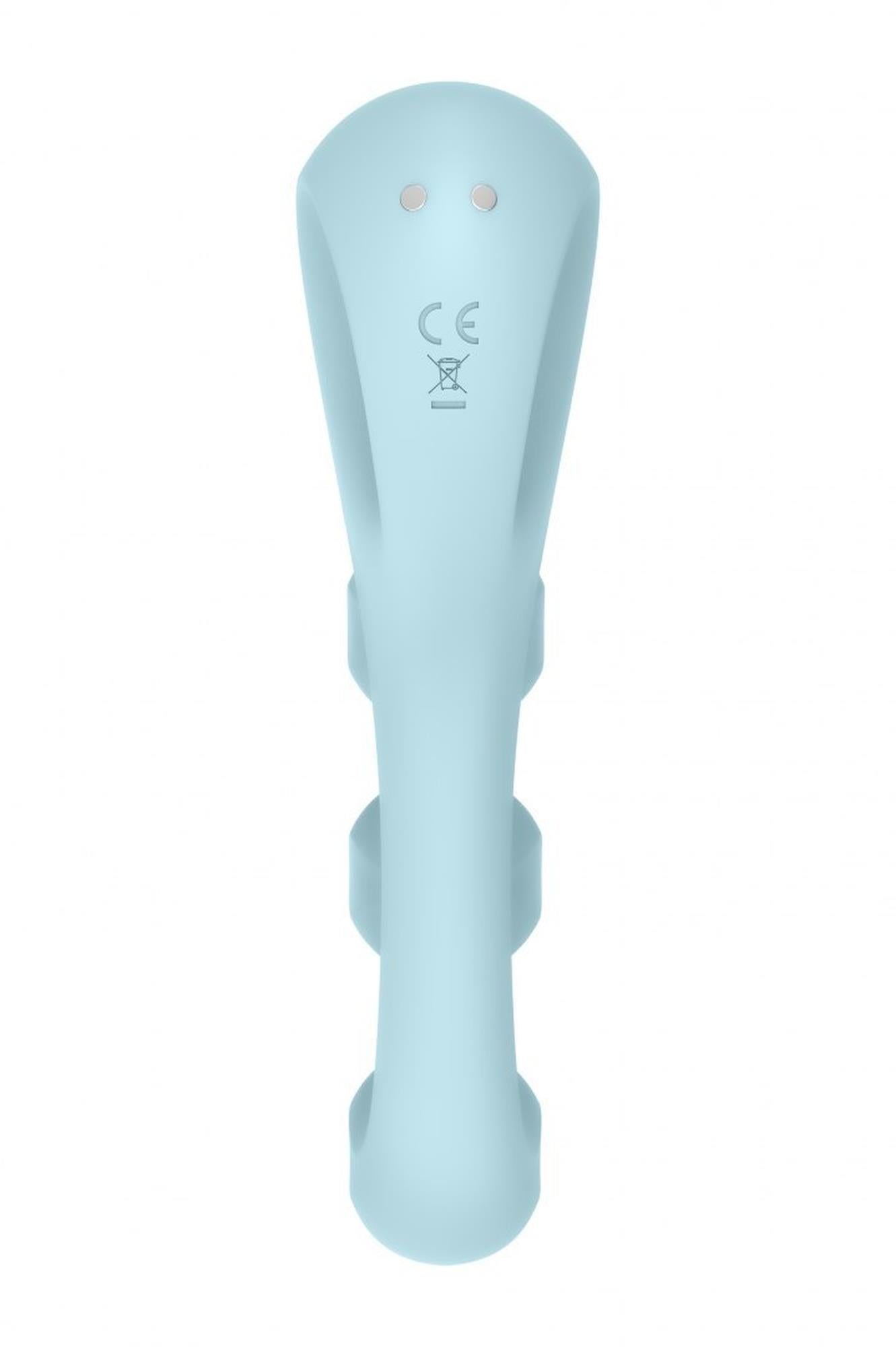 Stimulator USB Satisfyer Tri Ball 2 din silicon albastru deschis